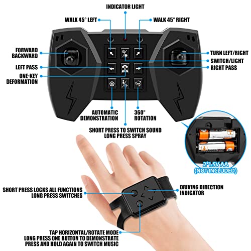Masinuta de jucarie, controlabila prin gesturi, Stunt Car 4WD