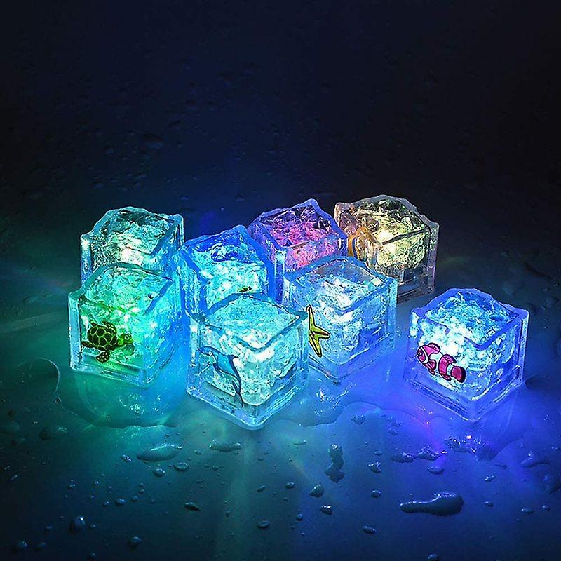 Set 24 de cuburi luminoase LED Ice Cube
