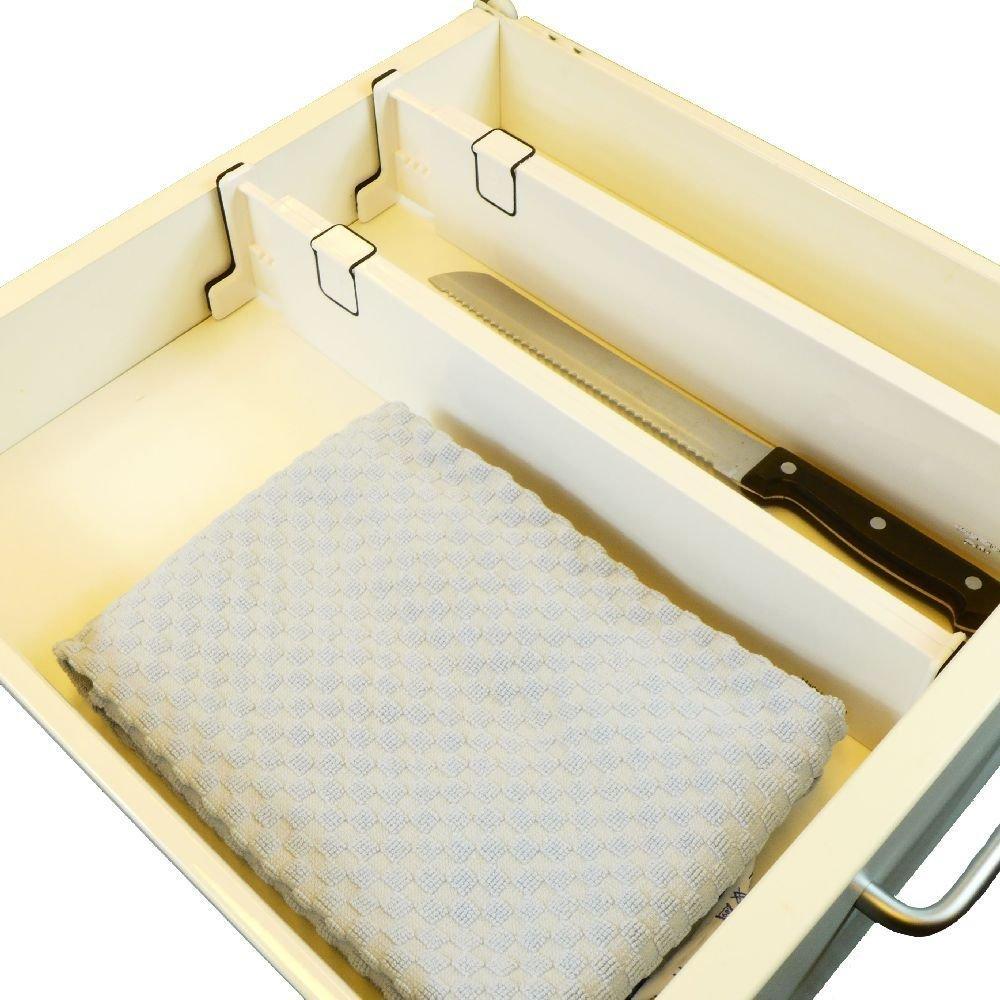 Set 2 separatoare reglabile pentru sertare