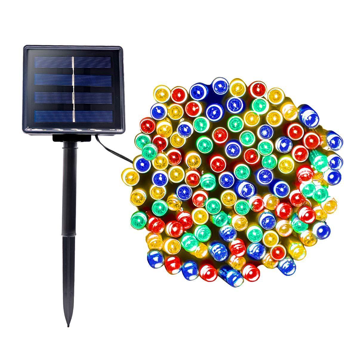 Set 2 x Instalatie solara, 200 LED, 20 metri, Multicolor