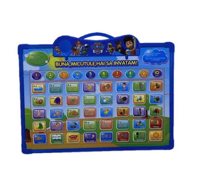 Tableta educativa in limba romana, Paw Patrol, 35 x 28 cm