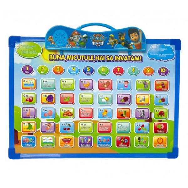 Tableta educativa in limba romana, Paw Patrol, 35 x 28 cm