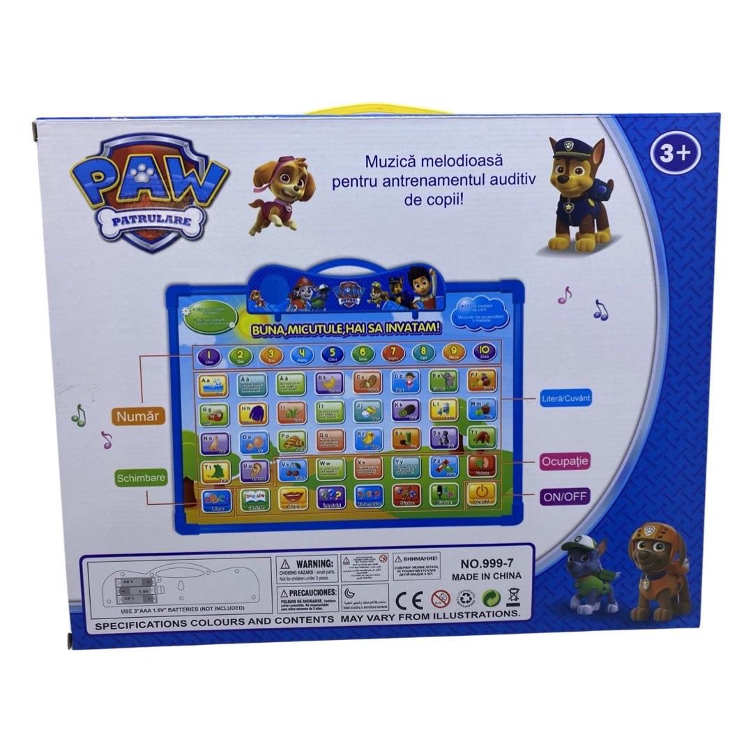 Tableta educativa in limba romana, Paw Patrol, 35 x 28 cm