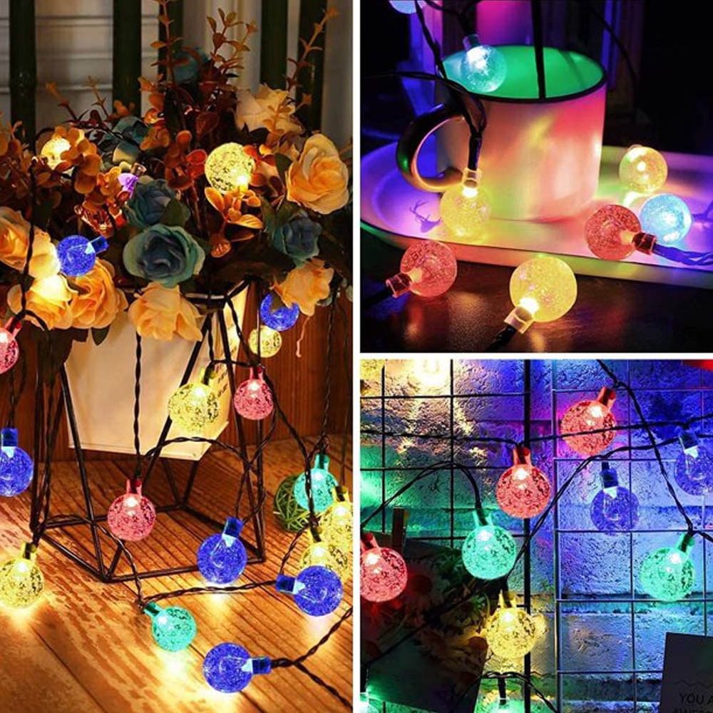 Instalatie LED 100 globulete, 10 metri, Multicolor