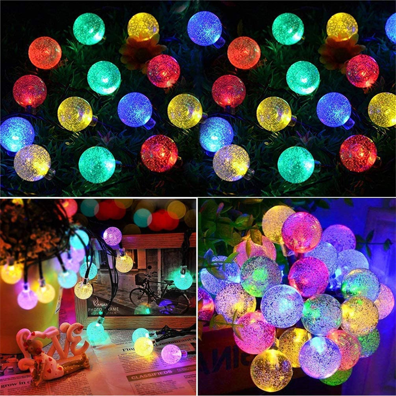 Instalatie LED 100 globulete, 10 metri, Multicolor