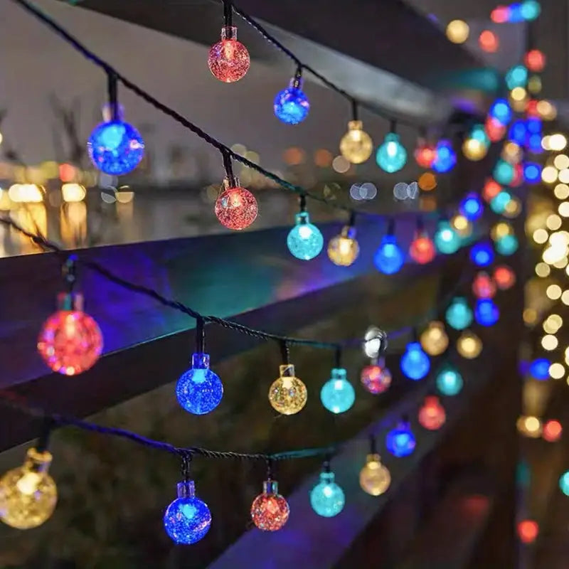 Instalatie LED 100 globulete, 10 metri, Multicolor