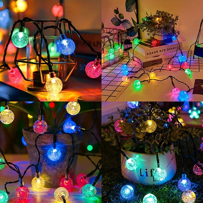 Instalatie LED 100 globulete, 10 metri, Multicolor