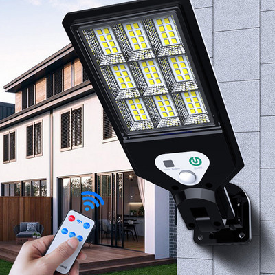 Set 5 x Lampa solara 72 LED, 50 W, Telecomanda, Senzor de Miscare