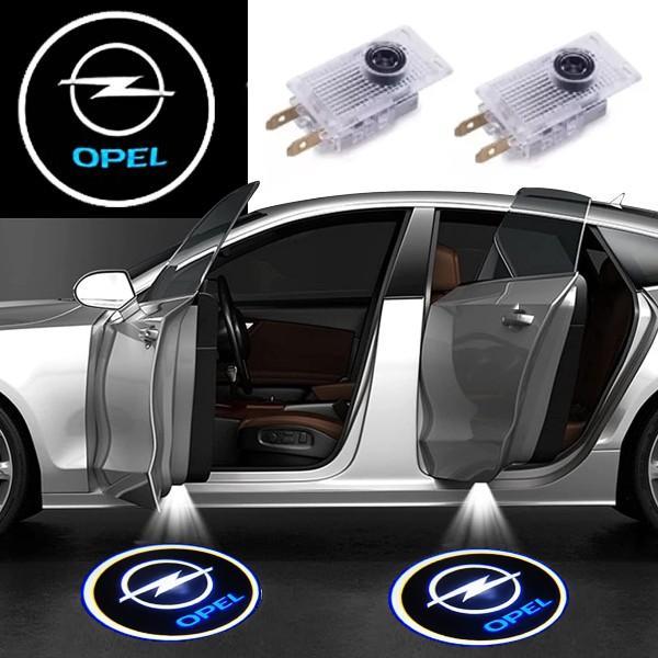 Set 2 holograme LED cu logo OPEL pentru portiere