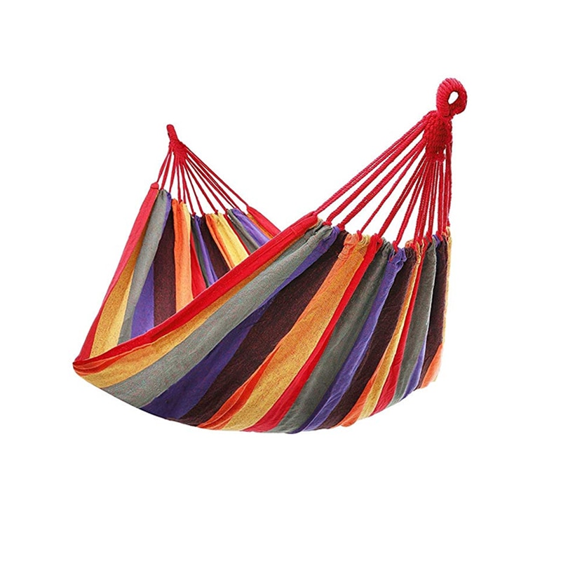 Hamac multicolor din bumbac pentru 1 persoana 180 x 80 cm