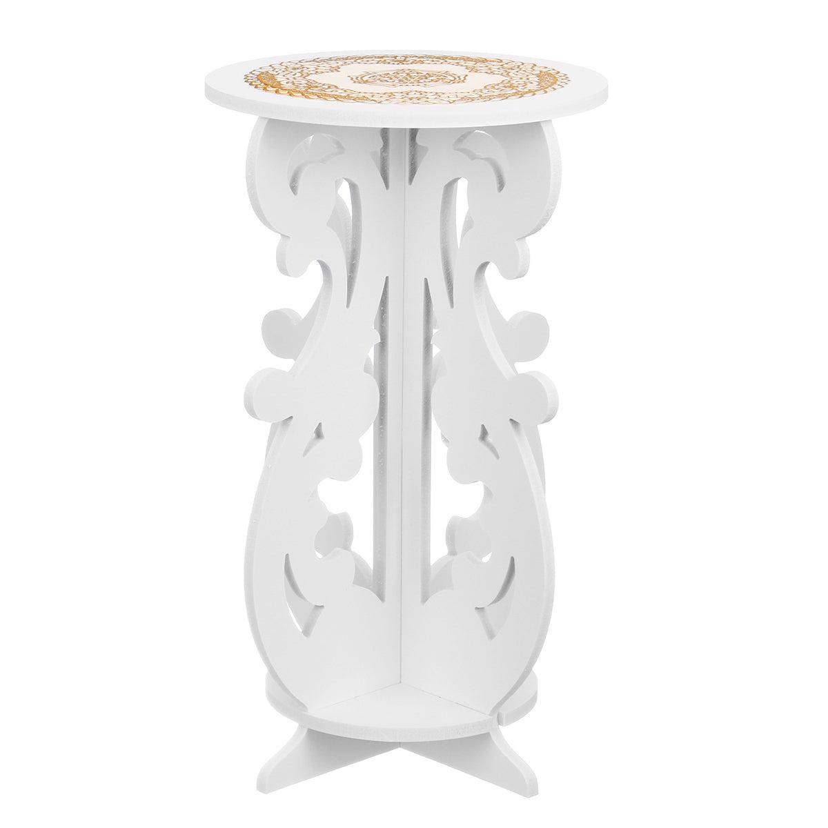 Masuta de cafea, noptiera alba, 43 x 25 cm