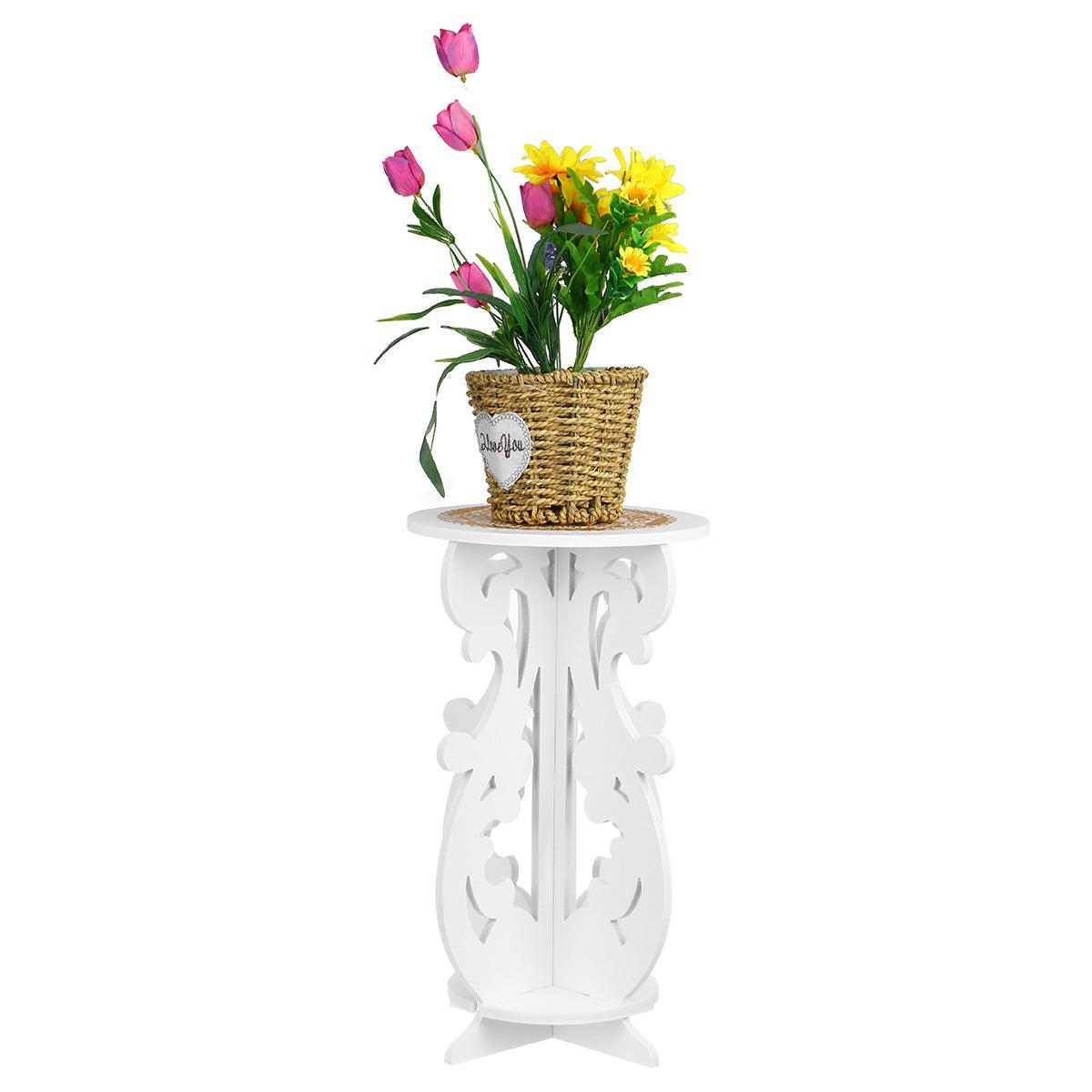 Masuta de cafea, noptiera alba, 43 x 25 cm