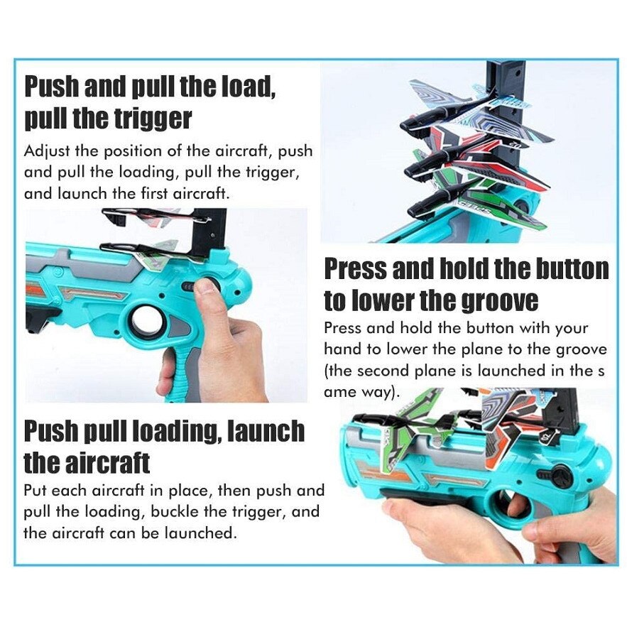 Jucarie tip lansator cu 3 avioane