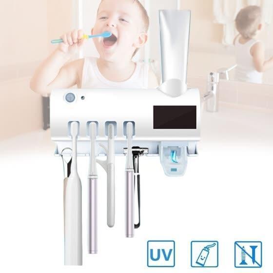 Dozator solar pasta de dinti si sterilizator UV pentru periute