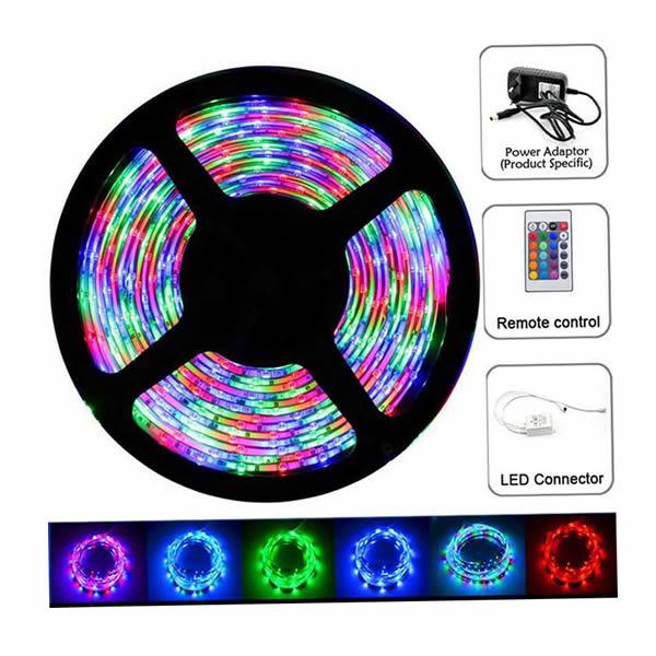 Set 2 x Banda LED RGB multicolor cu telecomanda 5 metri