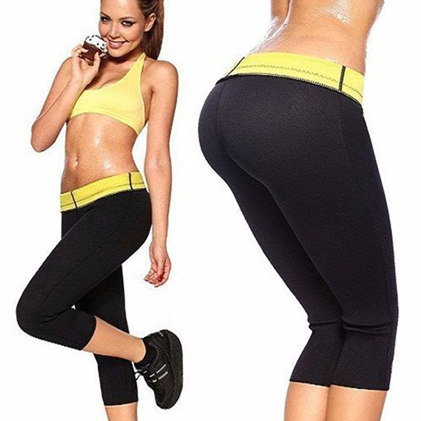 Pantaloni din neopren de slabit trei sferturi