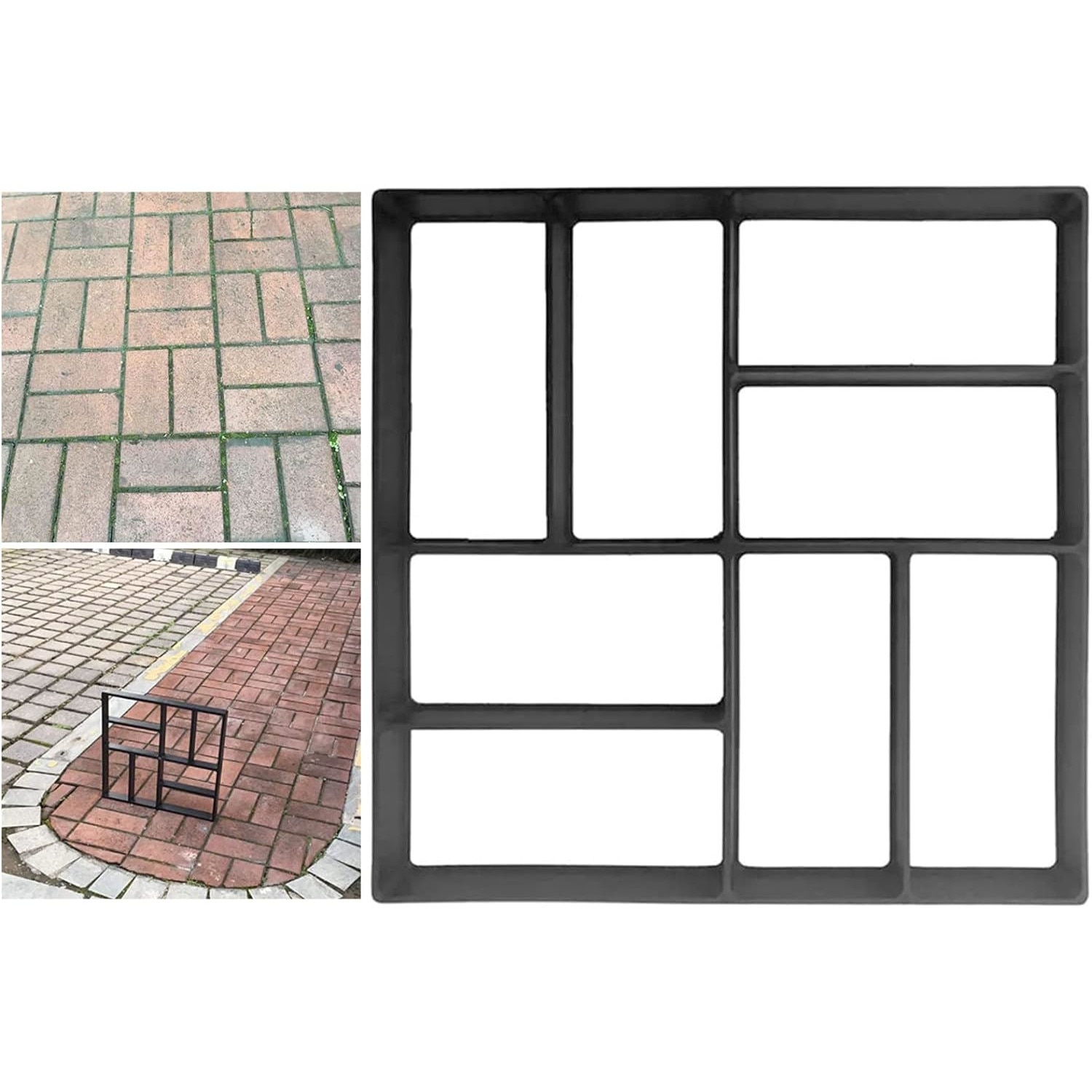 Set 2 x Sablon pentru pavele neregulate, 40 x 40 cm