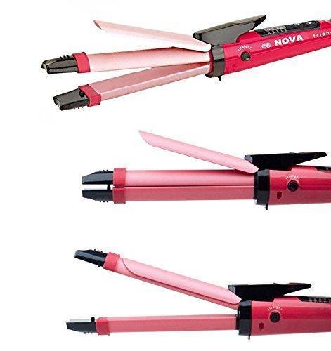 Hair Beauty Set Nova 2 in 1 Placa + Ondulator de par nano ceramica