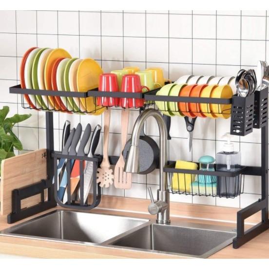 Suport scurgator de vase deasupra chiuvetei, 85 cm