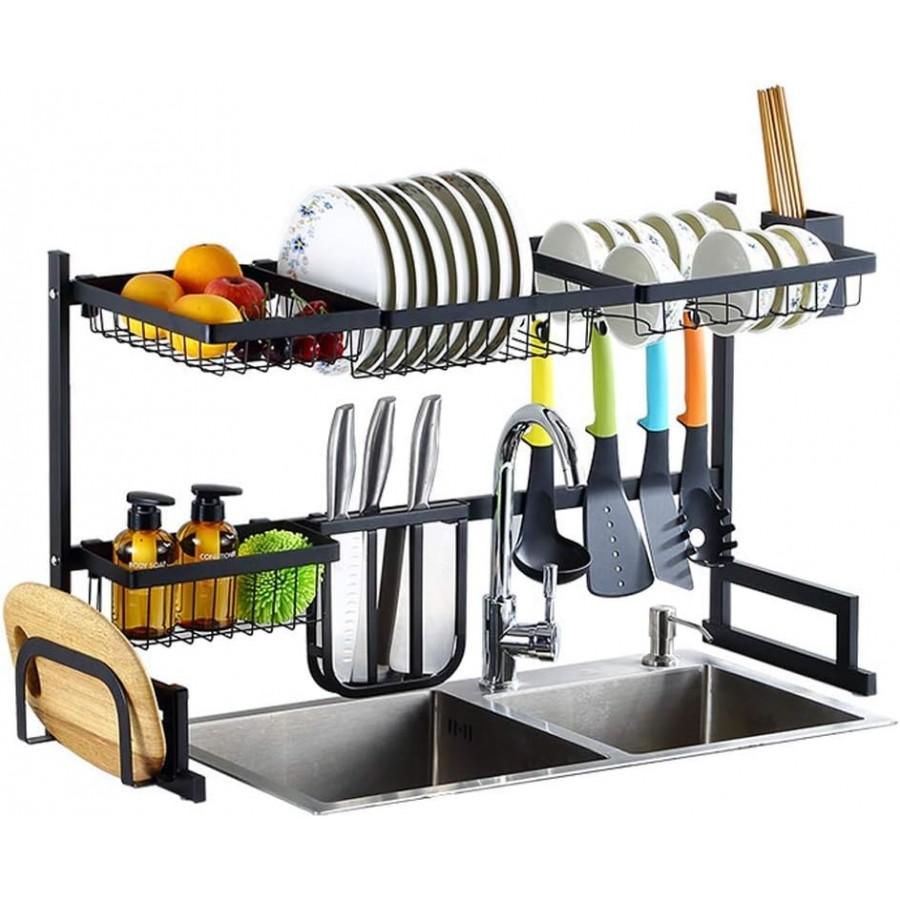 Suport scurgator de vase deasupra chiuvetei, 85 cm