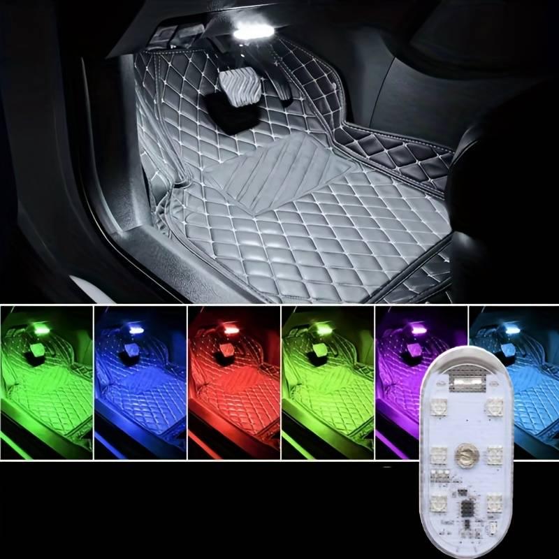 Lampa LED RGB auto, lumina ambientala, Reincarcabila USB