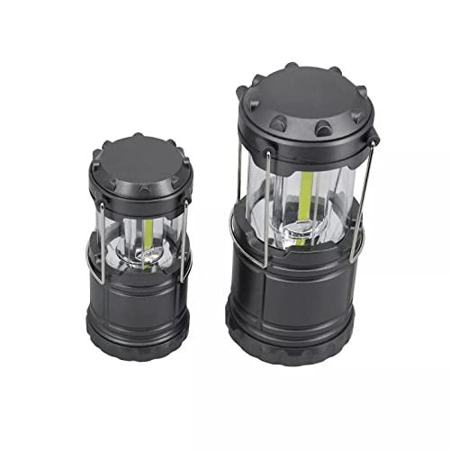 Set 2 x Felinar pliabil, LED 9W, 19 cm, Gri