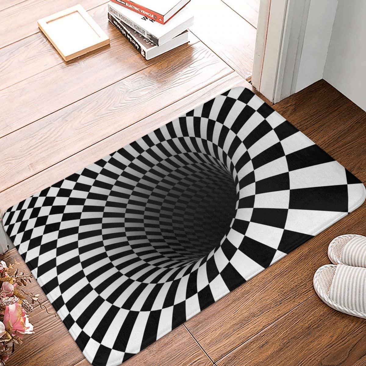 Covor Vortex - iluzie 3D, 80 x 50 cm