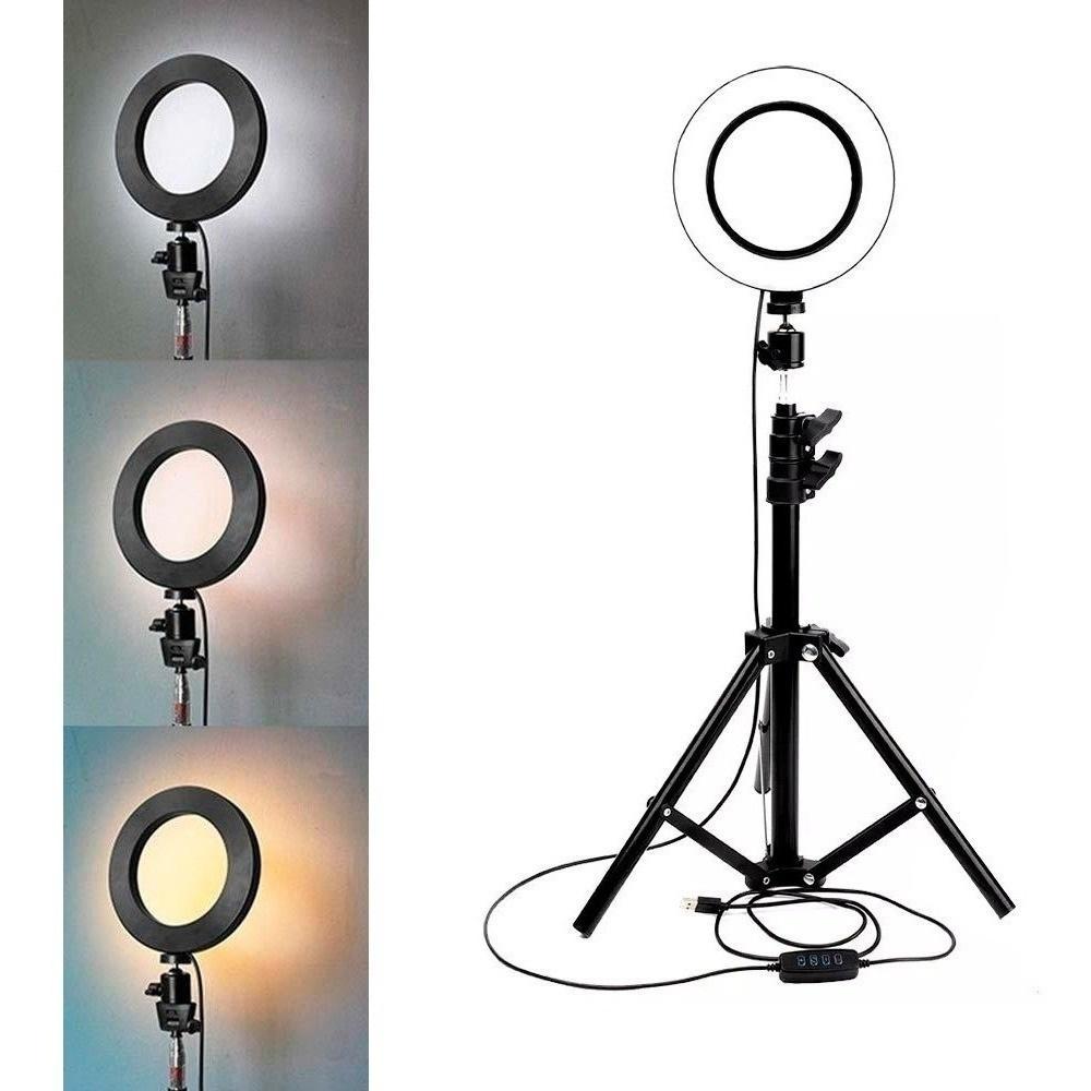 Lampa circulara 60 W, 240 LED, suport de selfie