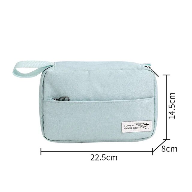 Portfard pliabil - geanta pentru cosmetice, Bleu