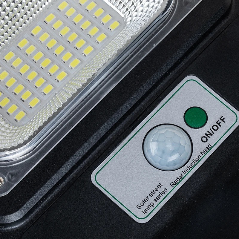 Lampa solara 50W cu senzor de miscare, iluminat stradal, IP 66, 6500 K