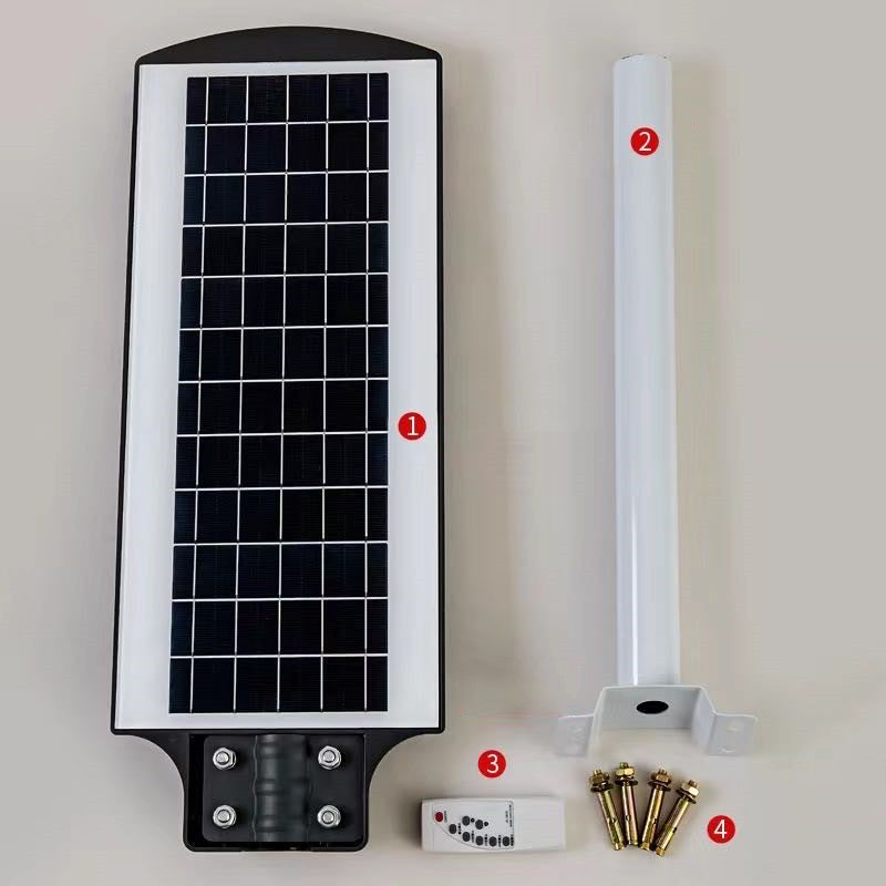 Lampa solara 50W cu senzor de miscare, iluminat stradal, IP 66, 6500 K
