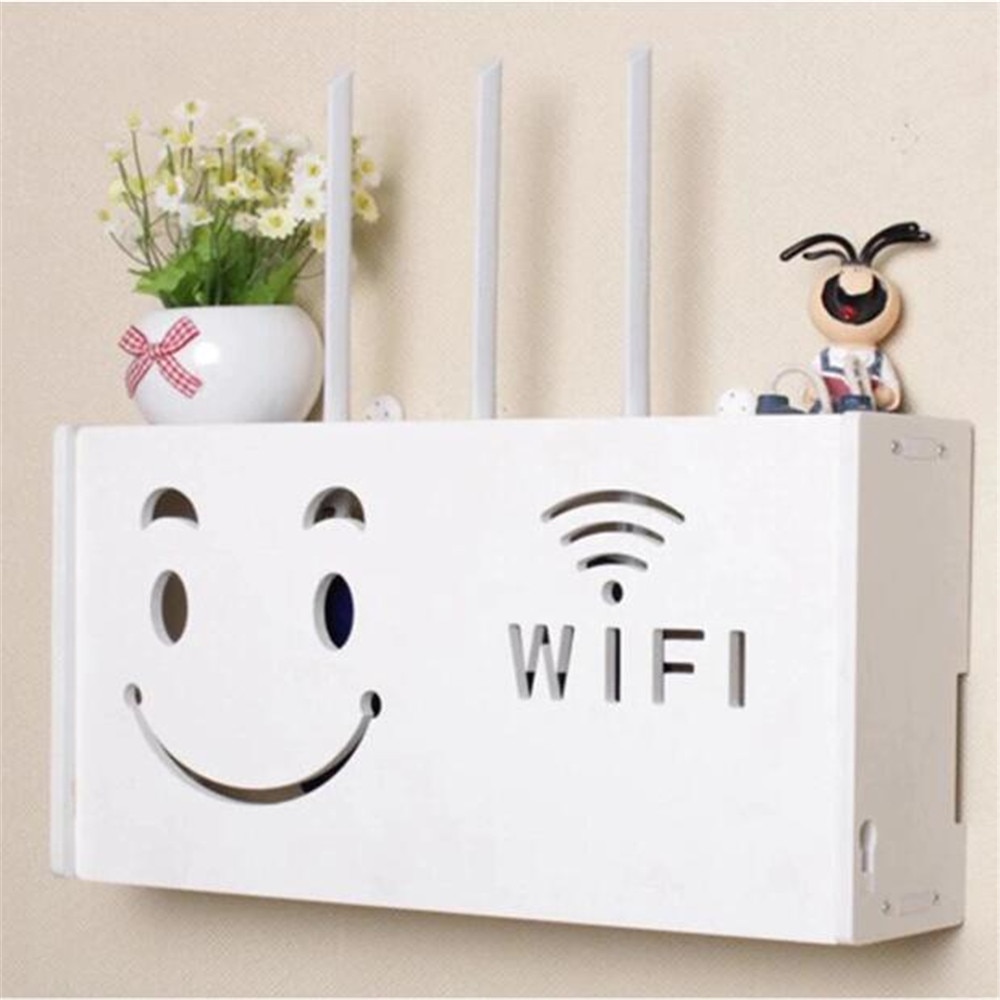 Raft suport Router Wireless, mascare cabluri si echipament Wi-Fi