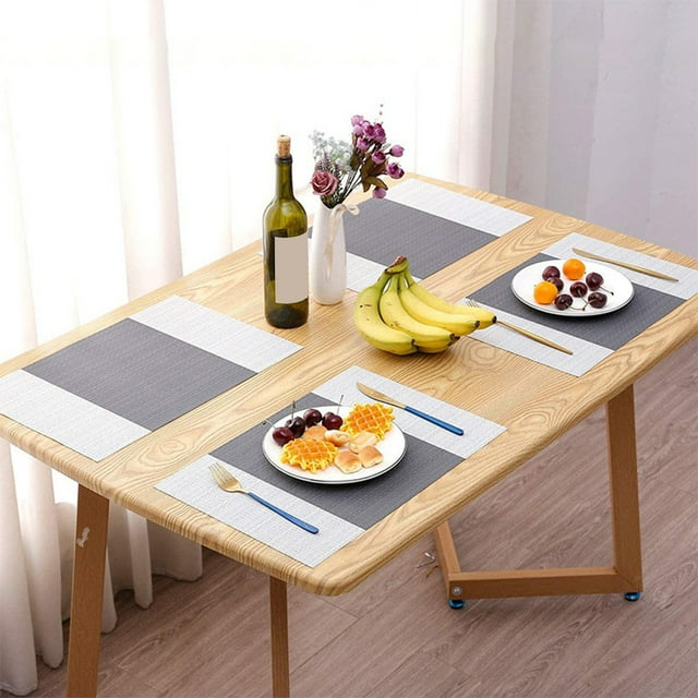 Set 6 servete pentru masa, 30x45 cm, Gri