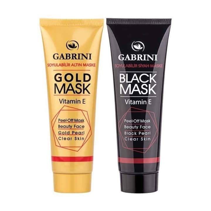 Masca neagra carbune activ + Masca cu particule de aur