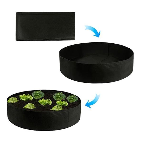 Set 2 x ghiveci reutilizabil plante, textil, diametru 90 cm