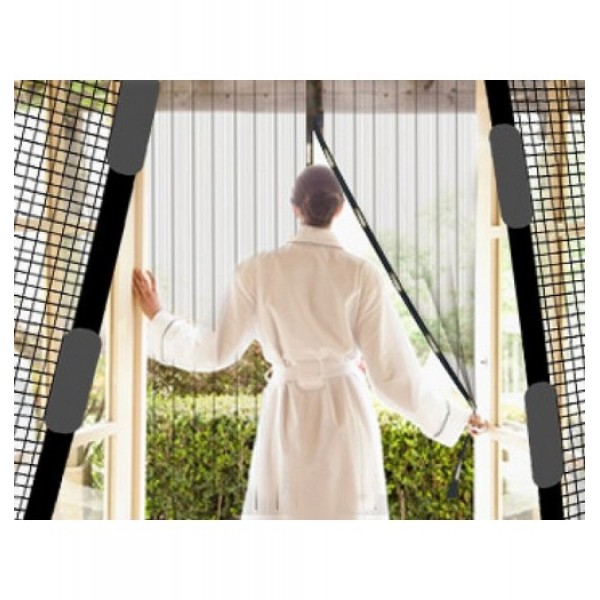 Perdea magnetica anti insecte - model cu flori. Dimensiuni 205 x 100 cm