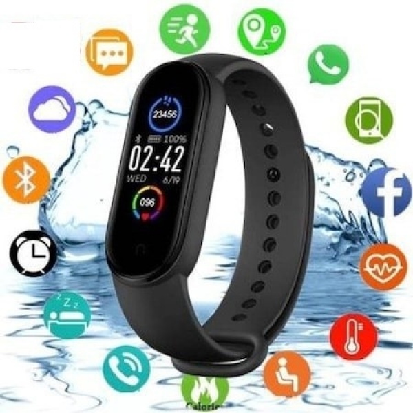 Bratara Smart Fitness Band 7, Bluetooth, Senzor Ritm Cardiac, Oxigen