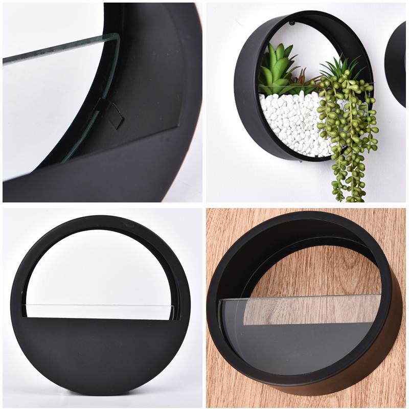 Etajera rotunda de perete, 18 cm diametru