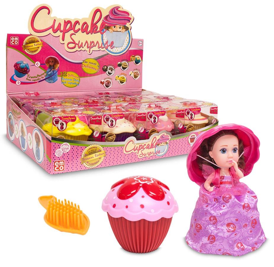 Set 4 papusi Cupcake pentru fetitele care iubesc briosele