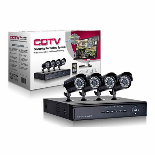 Kit supraveghere video Sistem CCTV 4 Camere + DVR