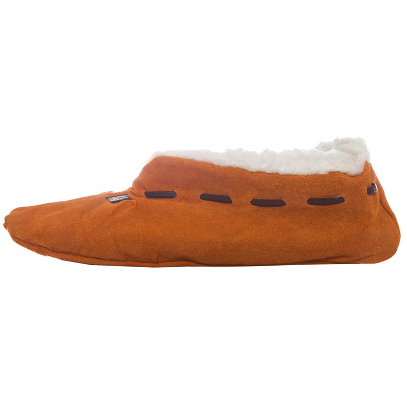 Botosi imblaniti din piele intoarsa - Maro, Unisex