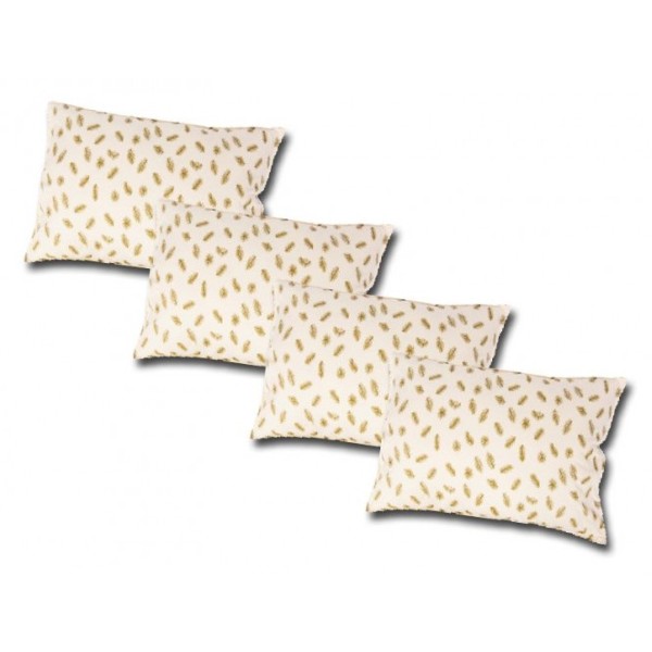 Set 2 perne din puf de gasca cu invelis din bumbac 50 x 70 cm