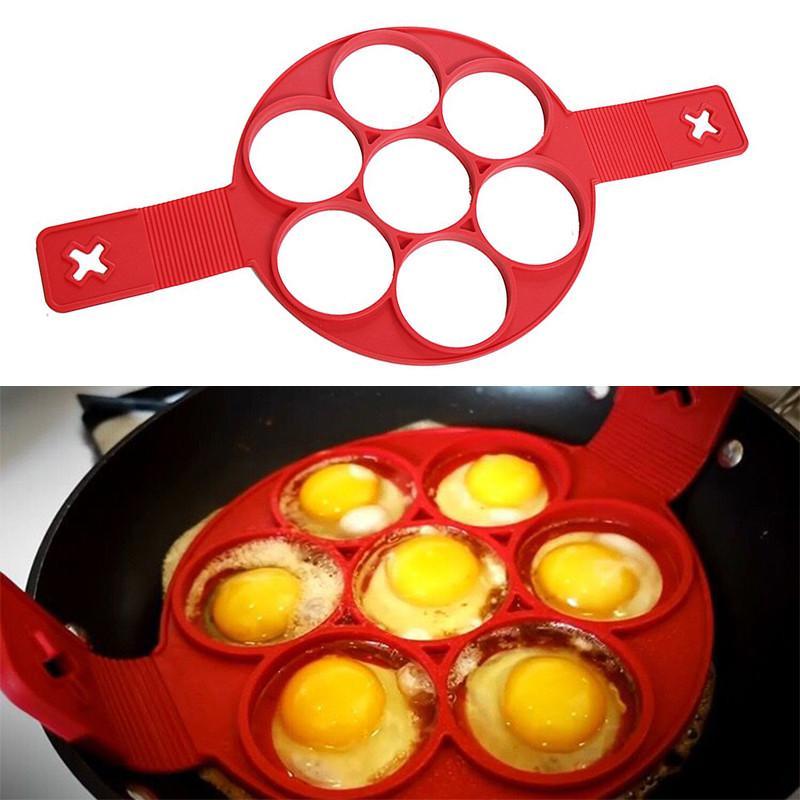Set 2 x forma din silicon pentru clatite si oua