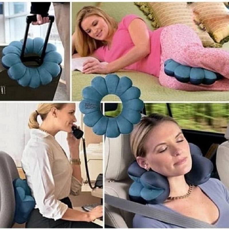 Set 2 perne modelabile pentru calatorii Total Pillow