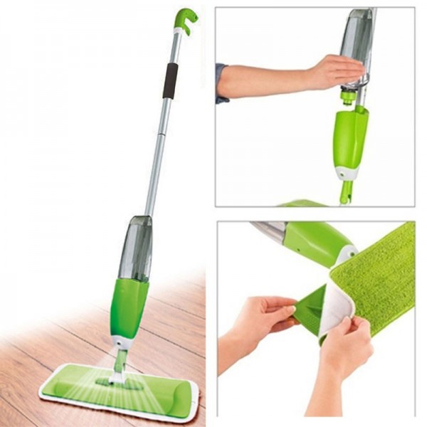 Mop cu pulverizator 600 ml, Spray Mop, laveta microfibra