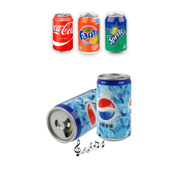 Mini Boxa Portabila Mp3 Player in forma de doza Pepsi / Sprite / Coca Cola