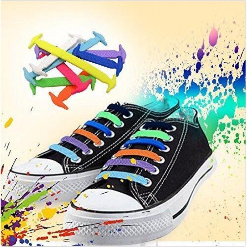 Set 16 sireturi multicolore elastice din silicon