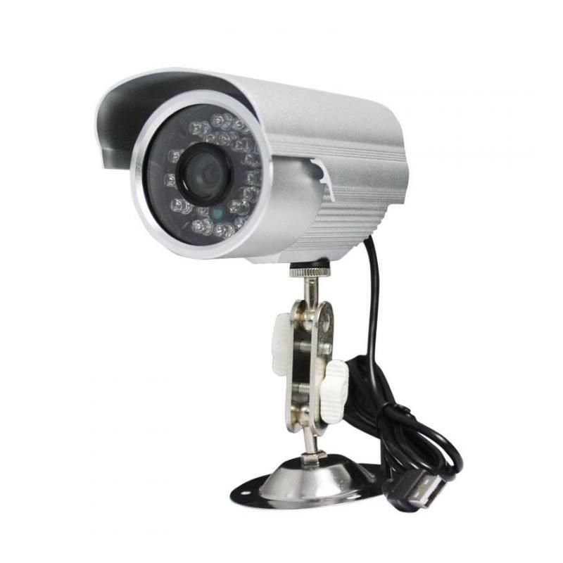 Camera de supraveghere video pentru exterior cu infrarosu si inregistrare microSD