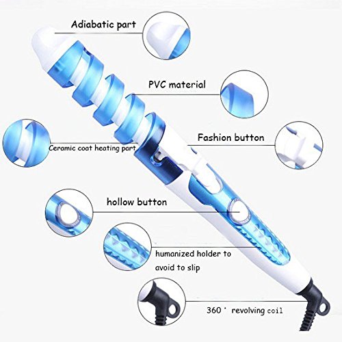Ondulator de par profesional Rizhen pentru bucle naturale