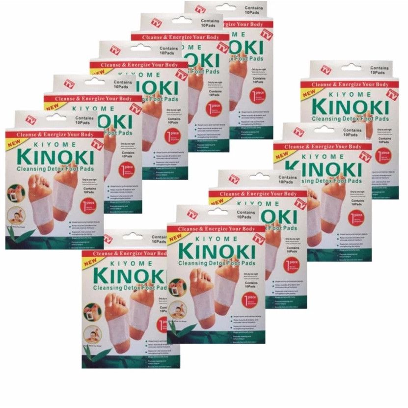 Set 100 plasturi homeopati cu turmalina pentru detoxifiere Kinoki